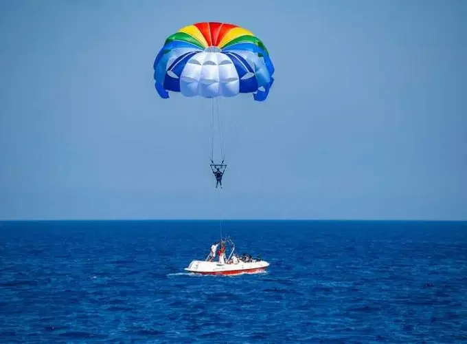 <h1 style='font-size:18px;'>Sharm: 3 hours of paragliding, banana boat and tube rides with transfers</h1><H2 style='color:#5E6D77;font-size:14px;'>Parasailing, Banana Boat & Tube Ride with Transfers</H2>